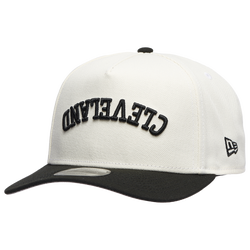 Adult - New Era Indians Two Toned City Upside Wordmark Cap - Chrome/Black