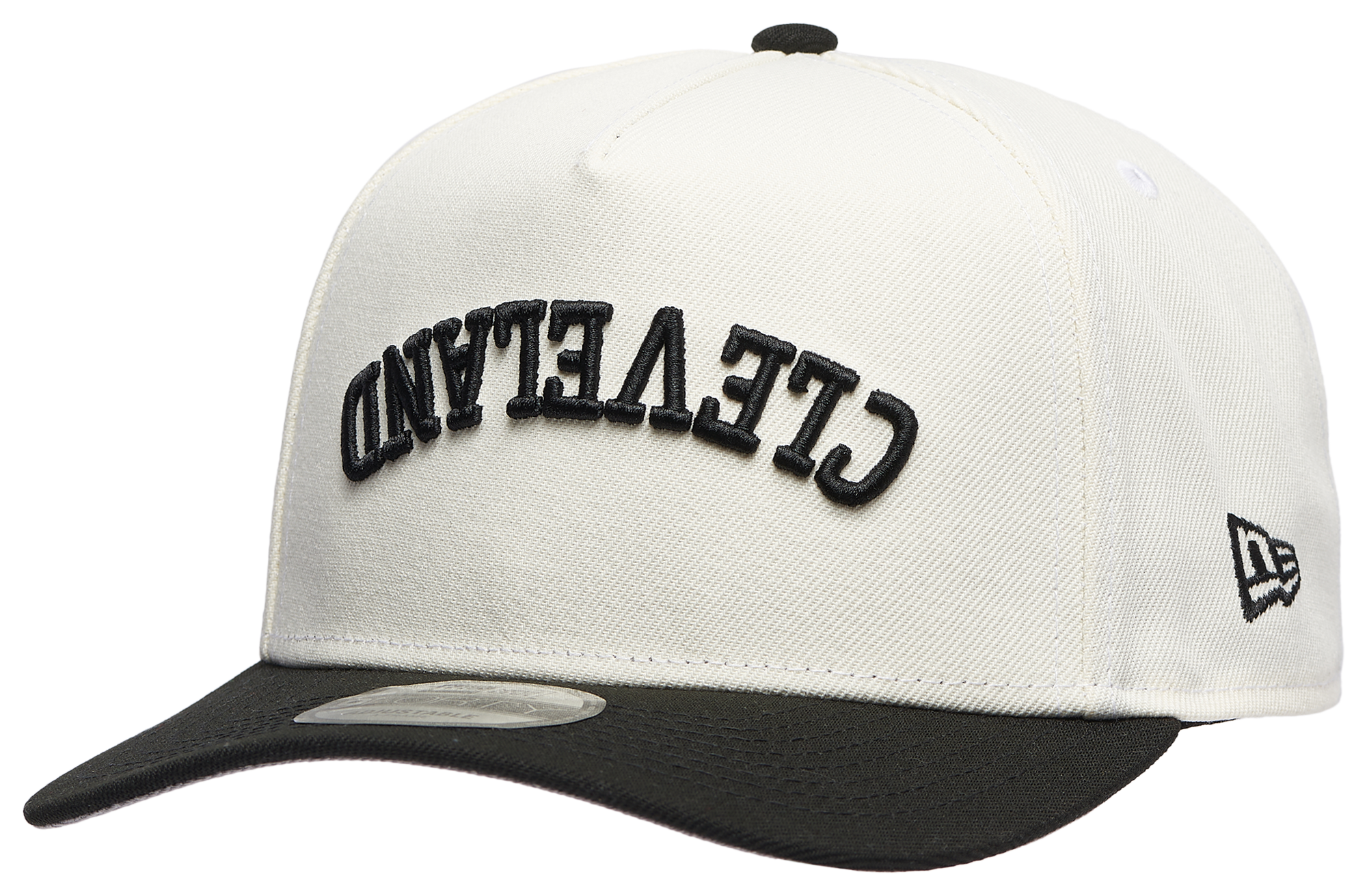 New Era Indians Two Toned City Upside Wordmark Cap - Adult