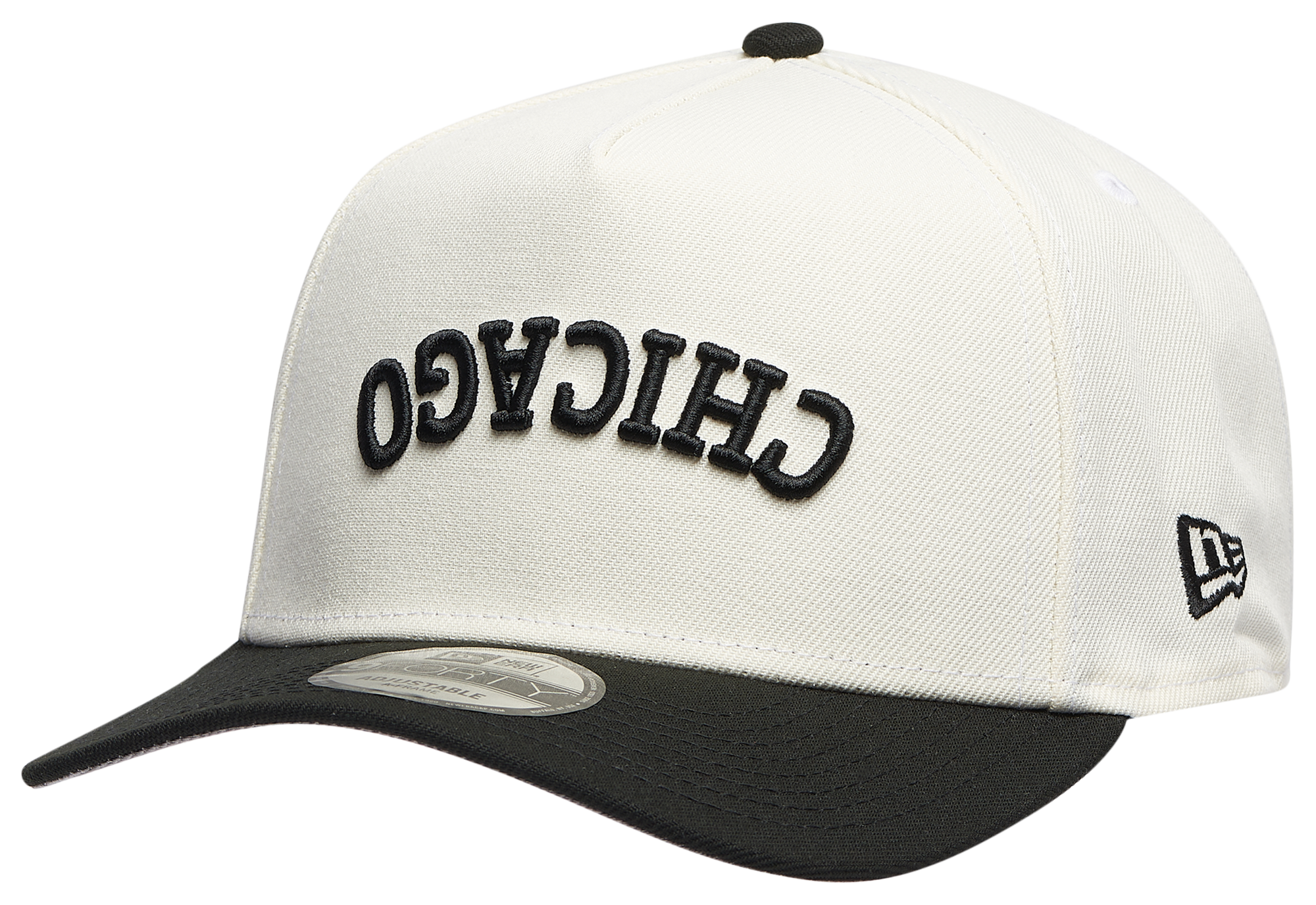 New Era White Sox Two Toned City Upside Wordmark Cap - Adult