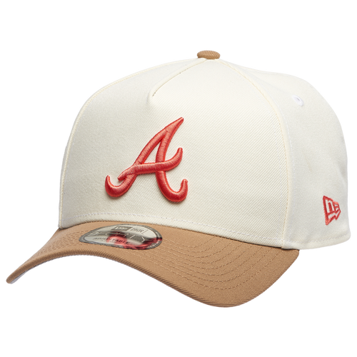 New Era Atlanta Braves  Braves 9forty A-frame Cap In White/tan/coral