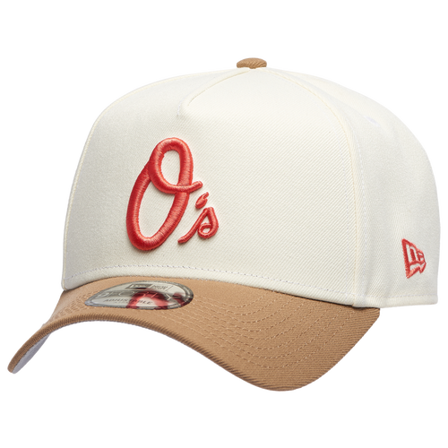 New Era Baltimore Orioles  Orioles 9forty A-frame Cap In Tan/coral/white