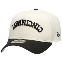 Men's - New Era Reds 940 A Frame 2 Tone City Upside Wordmark Cap - Chrome/Black