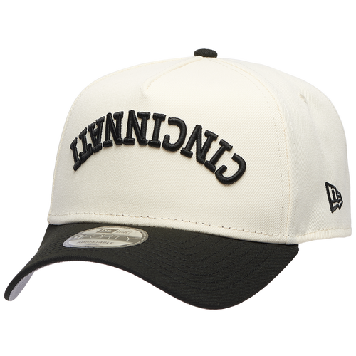 New Era Mens Cincinnati Reds Reds 940 A Frame 2 Tone City Upside Wordmark Cap - - Chrome / Black