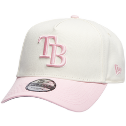 Adult - New Era Devil Rays 9Forty Cap - White/Pink/Pink