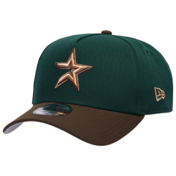 Adult - New Era Astros 9Forty A-Frame Cap - Dark Green/Walnut