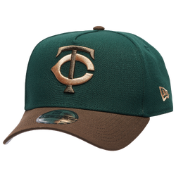 Adult - New Era Twins 9Forty A-Frame Cap - Dark Green/Walnut