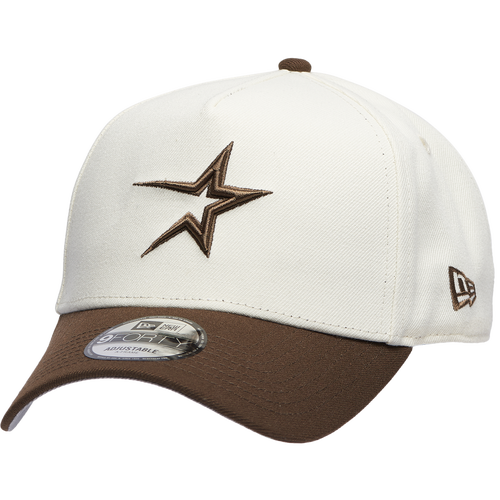Shop New Era Astros 9forty A-frame Cap In White/walnut