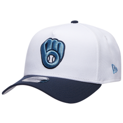 Adult - New Era Brewers 9Forty A-Frame Cap - White/Navy/Blue