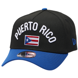 Adult - New Era Puerto Rico 9Forty A-Frame Flag Cap - Black/Blue