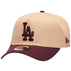 Adult - New Era Dodgers 9Forty A-Frame Cap - Tan/Maroon/Maroon