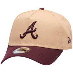 Adult - New Era Braves 9Forty A-Frame Cap - Tan/Maroon/Maroon