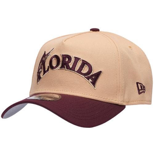 New Era Miami Marlins  Marlins 9forty A-frame Cap In Brown