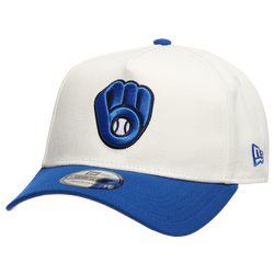 Men's - New Era Brewers 940 A Frame Cap - Light Royal/Chrome