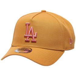 Adult - New Era Dodgers 9Forty Pastel Caps - Tan/Tan/Pink