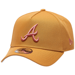 Adult - New Era Braves 9Forty Pastel Cap - Tan/Tan/Pink