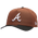 New Era Braves 9FORTY A-Frame Cap - Adult Black/White/Brown