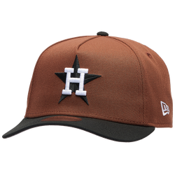 Adult - New Era Astros 9FORTY A-Frame Cap - White/Brown/Black