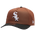 New Era White Sox 9FORTY A-Frame Cap - Adult White/Brown/Black