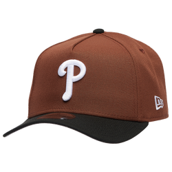 Adult - New Era Phillies 9FORTY A-Frame Cap - Brown/Black/White