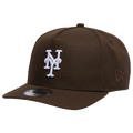 New Era Mets 950 A Frame 40th Anniversary Curved Cap - New Era Walnut/Brown
