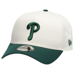 Adult - New Era Phillies 9Forty A-Frame Cap - White/Dark Green
