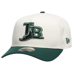 Adult - New Era Devil Rays 9Forty Cap - White/Dark Green