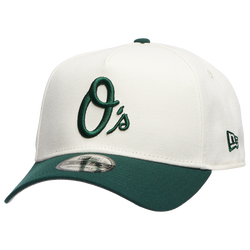 Adult - New Era Orioles 9FORTY A-Frame Cap - White/Dark Green