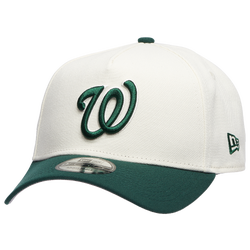 Adult - New Era Nationals 9Forty A-Frame Cap - White/Dark Green