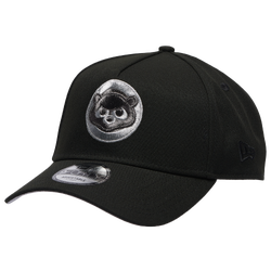 Adult - New Era Cubs 9Forty Metallic A-Frame Cap - Black/Black