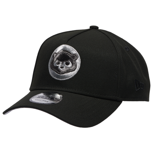 New Era Chicago Cubs  Cubs 9forty Metallic A-frame Cap In Black