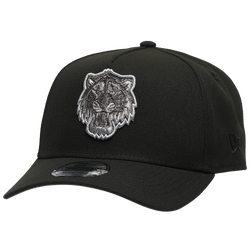 Adult - New Era Tigers 9Forty Metallic A-Frame Cap - Black/Black