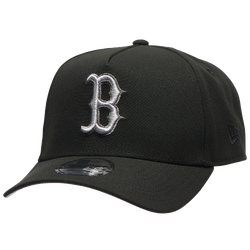 Adult - New Era Red Sox 9Forty Metallic A-Frame Cap - Black/Black