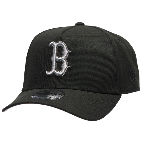 New Era Boston Red Sox  Red Sox 9forty Metallic A-frame Cap In Black