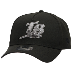 Adult - New Era Rays 9Forty Metallic A-Frame Cap - Black/Black