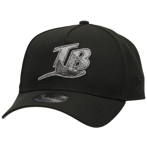 New Era Tampa Bay Rays  Rays 9forty Metallic A-frame Cap In Black