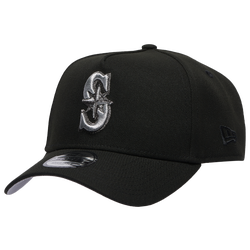 Adult - New Era Mariners 9Forty Metallic A-Frame Cap - Black/Black