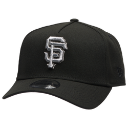 Adult - New Era Giants 9Forty Metallic A-Frame Cap - Black/Black