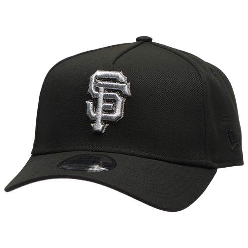 New Era San Francisco Giants  Giants 9forty Metallic A-frame Cap In Black