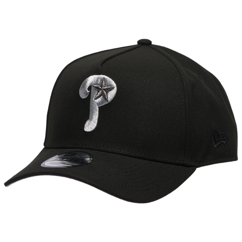 New Era Philadelphia Phillies  Phillies 9forty Metallic A-frame Cap In Black