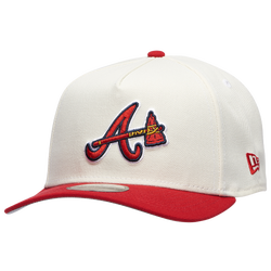 Adult - New Era Braves 9Forty A-Frame Cap - Scarlet/White