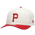 New Era Pirates 9Forty A-Frame Cap - Adult Scarlet/White