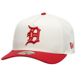 Adult - New Era Tigers 9Forty A-Frame Cap - White/Scarlet