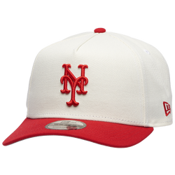 Adult - New Era Mets 9Forty A-Frame Cap - White/Scarlet