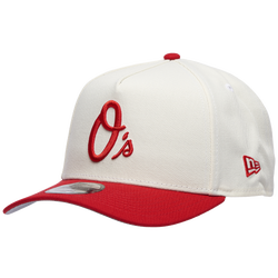 Adult - New Era Orioles 9FORTY A-Frame Cap - White/Scarlet