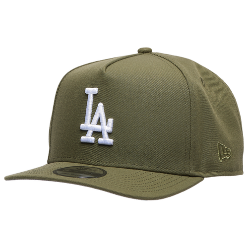  - New Era Dodgers 50th Curved 9FIFTY A-Frame Cap - Olive/White