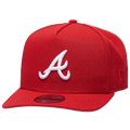 New Era Braves 40th Curved 9FIFTY A-Frame Cap - New Era Scarlet/White