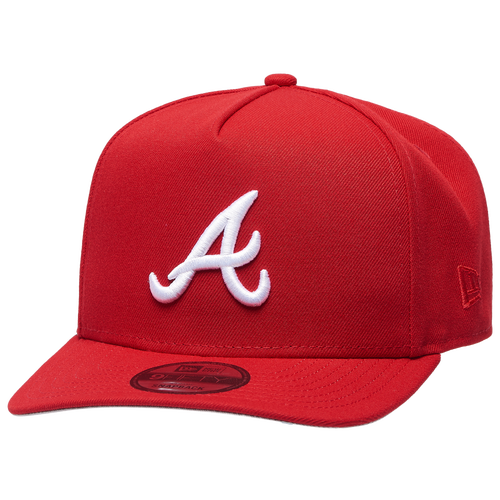  - New Era Braves 40th Curved 9FIFTY A-Frame Cap - Scarlet/White