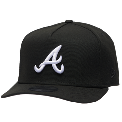 Men's - New Era Braves 30th Curved 9FIFTY A-Frame Cap - Black/White