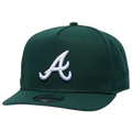 New Era Braves ING Curved 9FIFTY A-Frame Cap - New Era Dark Green/White