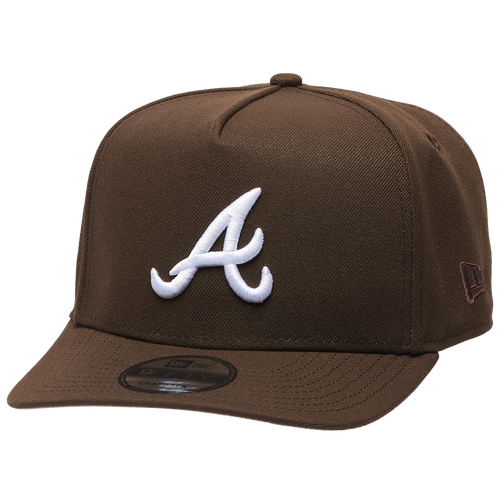  - New Era Braves FS TF Curved 9FIFTY A-Frame Cap - Walnut/White